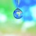 water scarcity - the earth in water drop